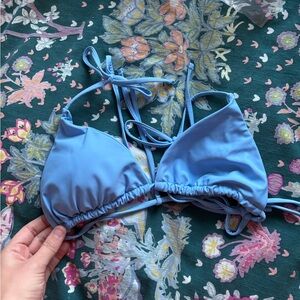 Sky blue string bikini